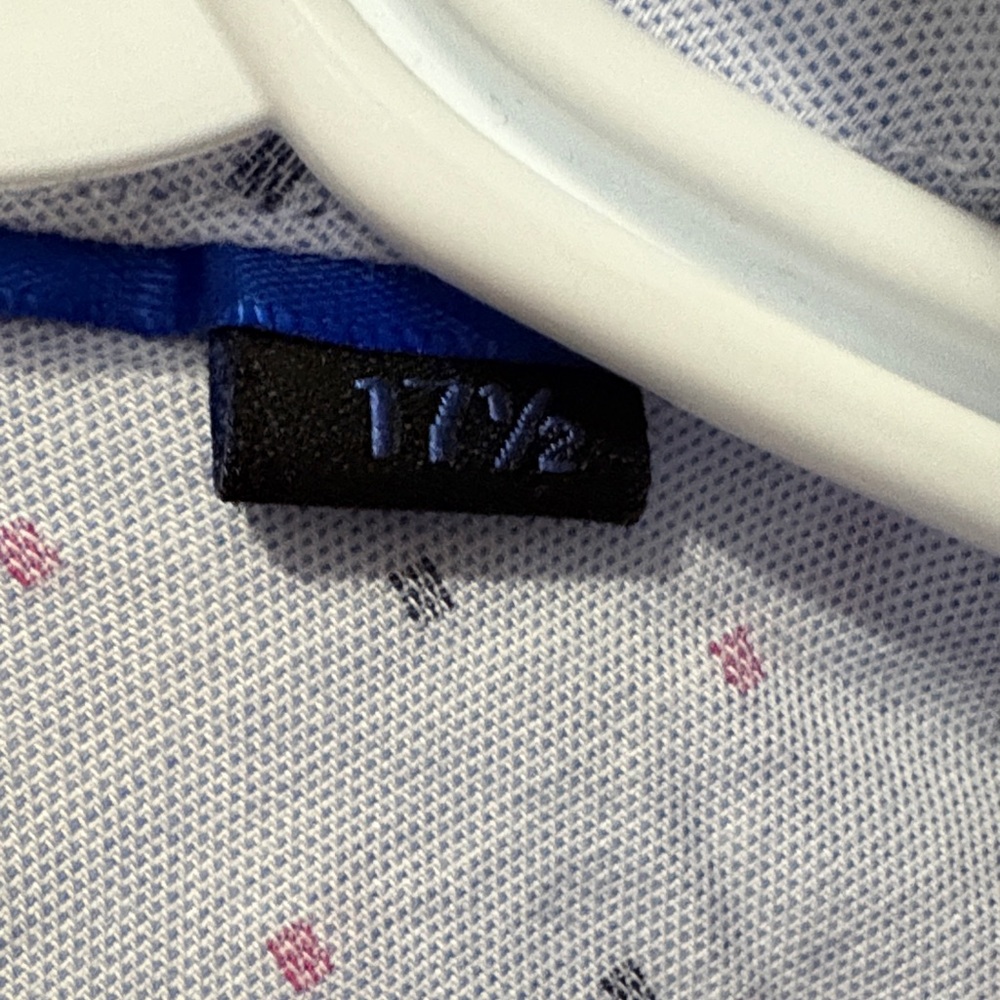 Andrew Fezza Light Blue Patterned Button-Down Shirt - Picture 3 of 6